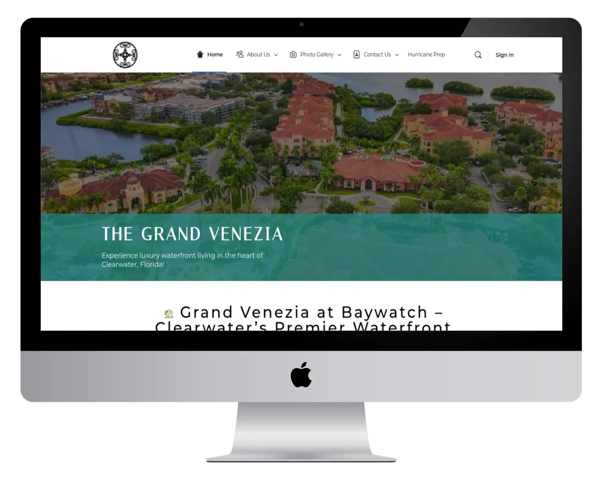 Grand Venezia website preview
