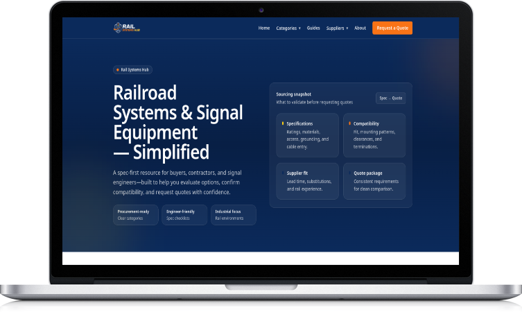 Rail Systems Hub website preview