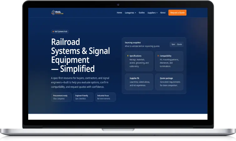 Rail Systems Hub website preview