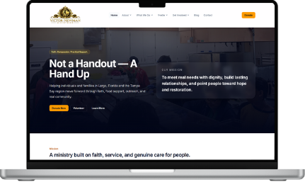 Victor Newman Ministries website preview